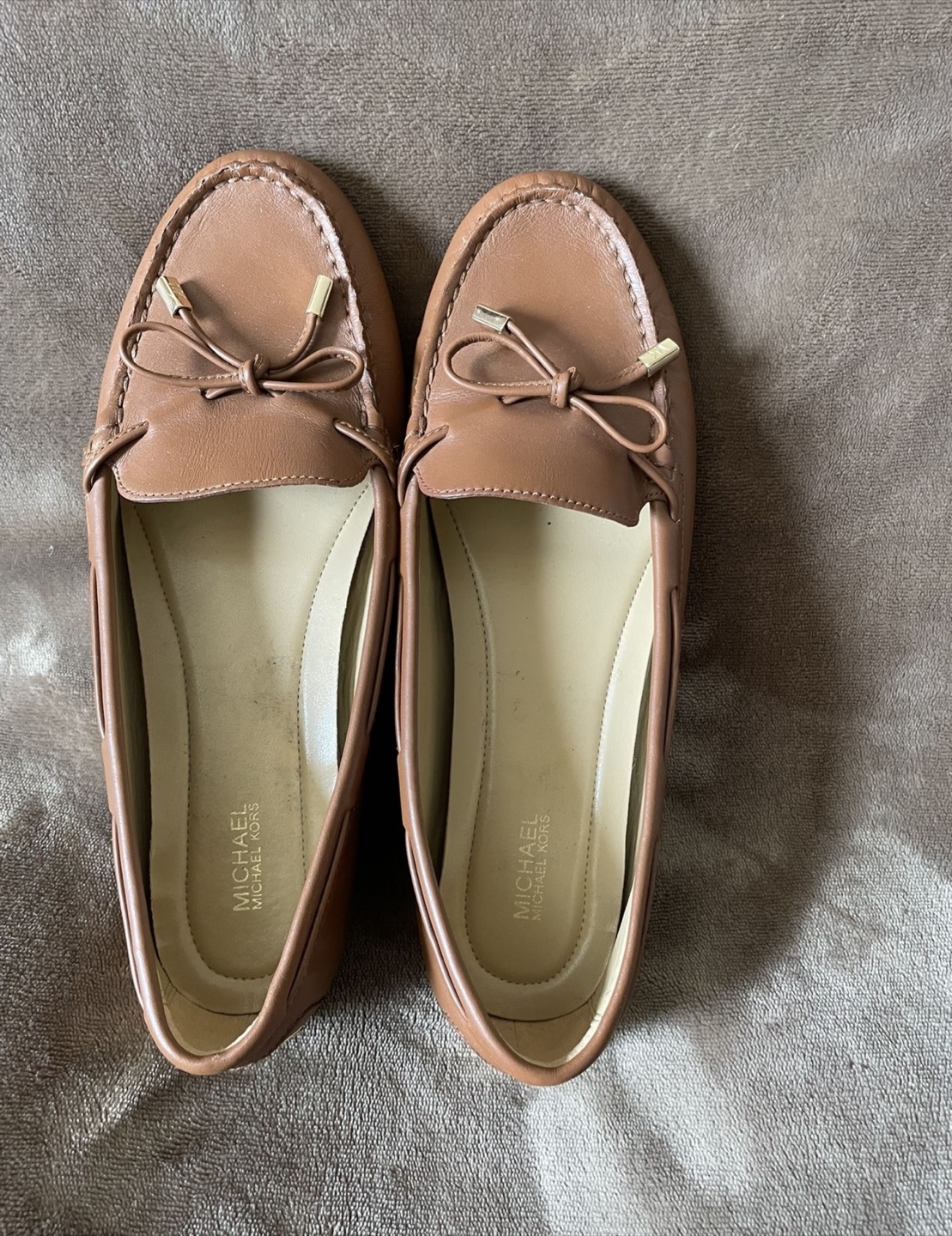 Michael Kors Brown Leather Loafers