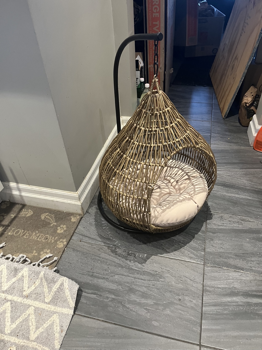 Wicker Hanging Pet Bed
