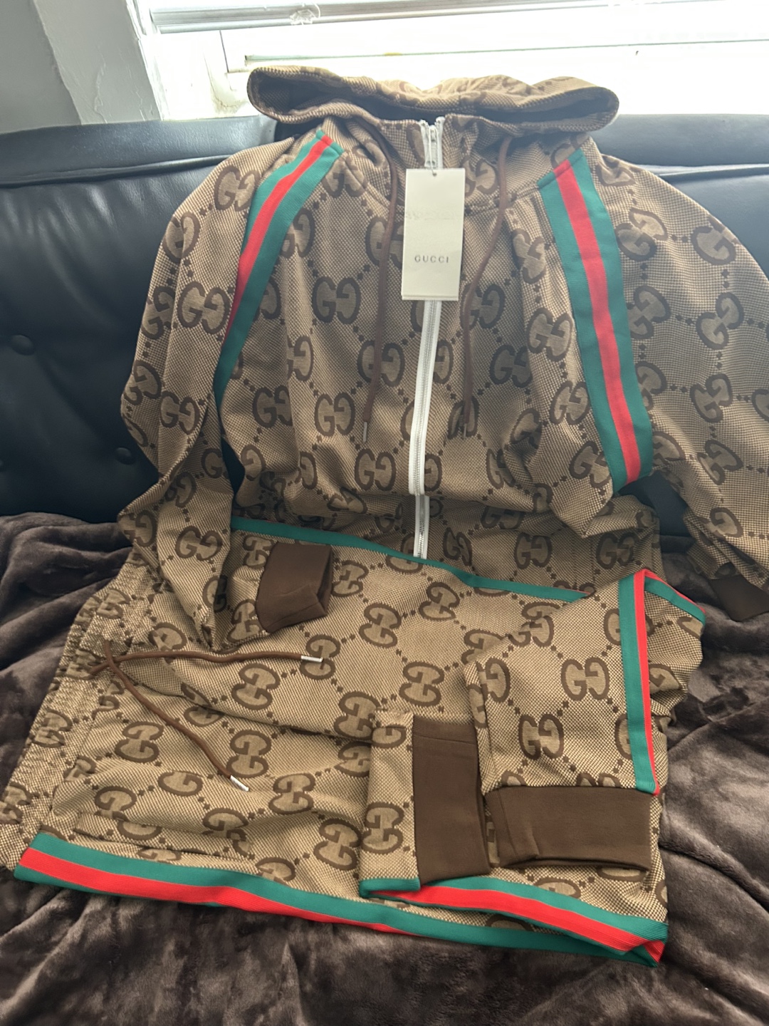 Gucci GG Pattern Tracksuit (XL) $300 obo