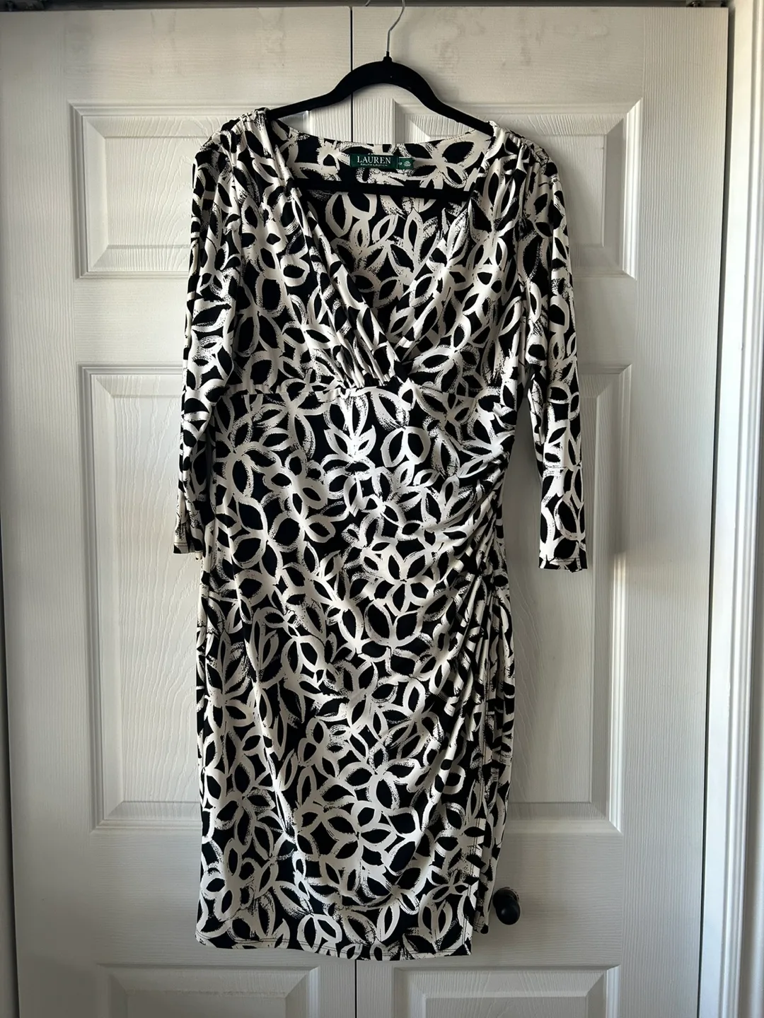 Lauren Ralph Lauren Black and White Dress Size 12 thumbnail