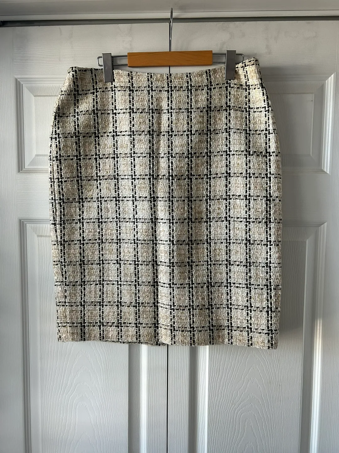 Karl Lagerfeld Paris Tweed Pencil Skirt thumbnail