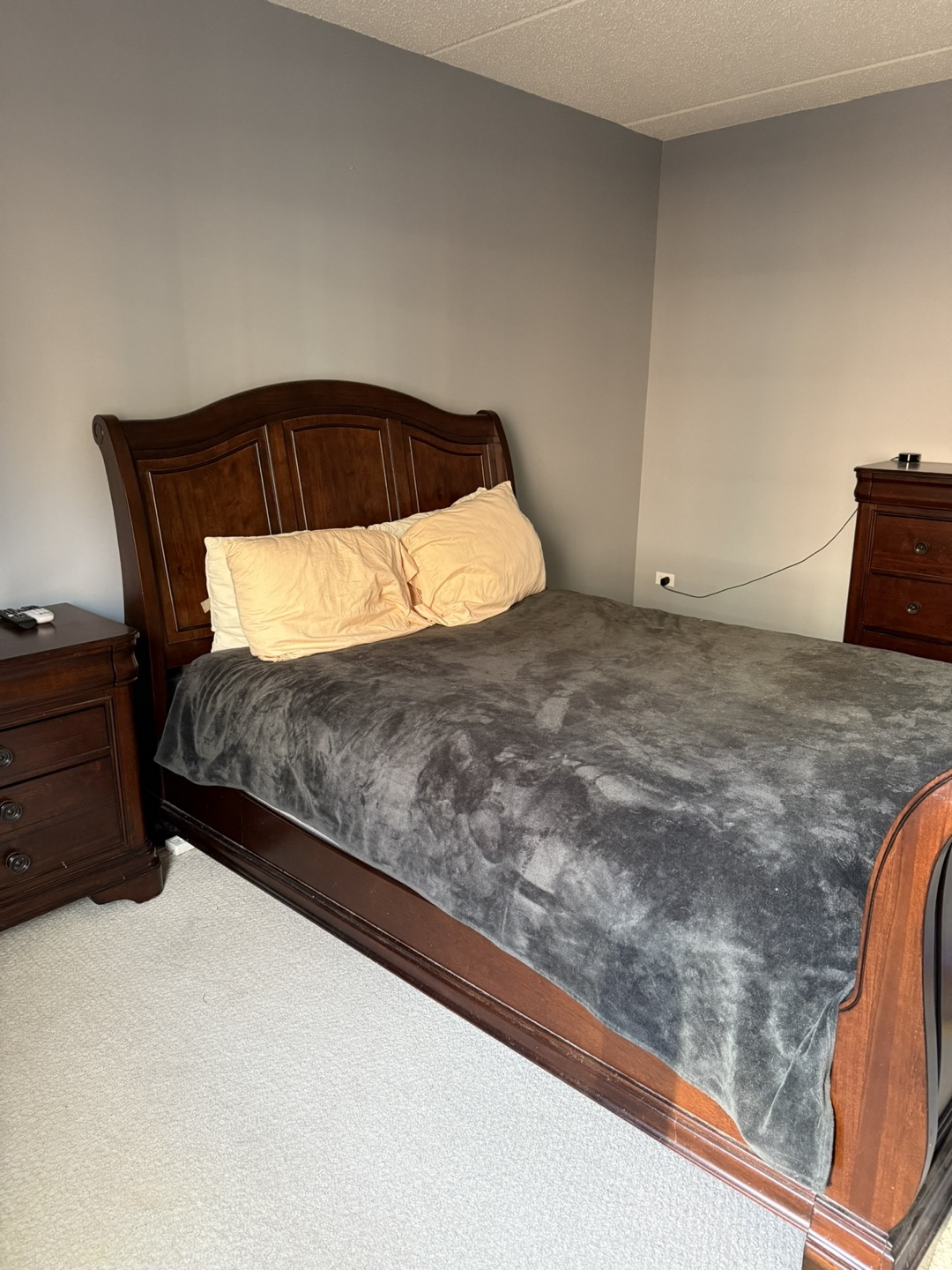 Queen size sleigh bed frame - photo 5