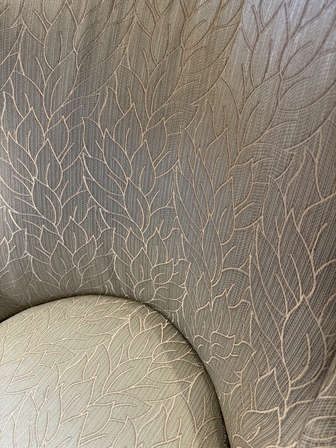 Accent Chair with Leaf Pattern Upholstery - photo 5