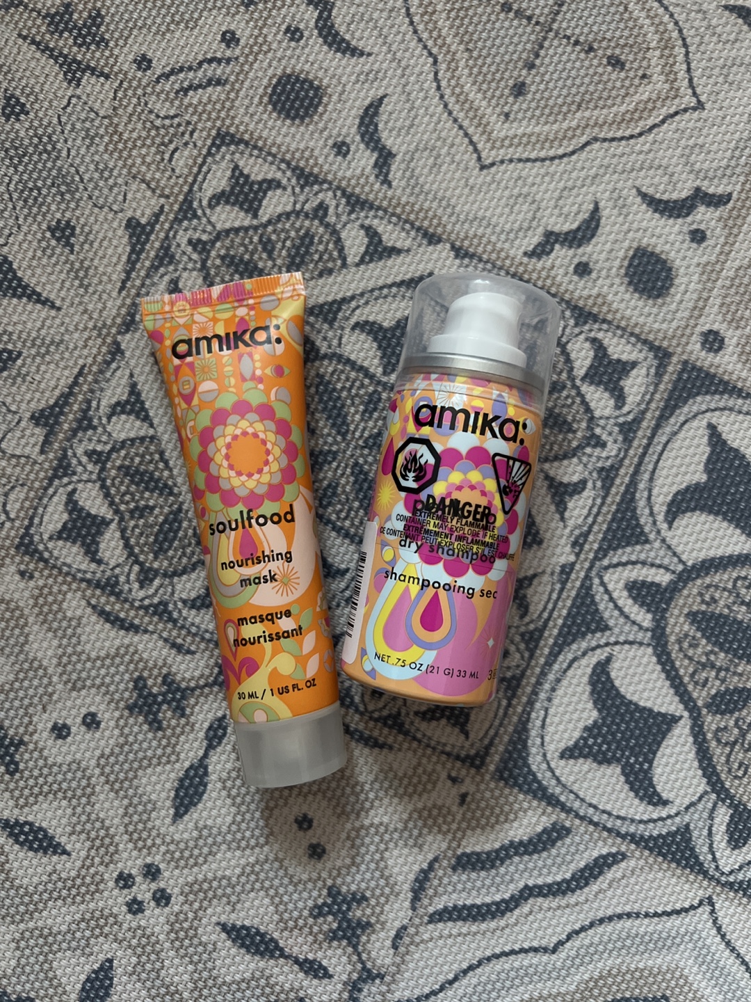 BNIB 250 PTS Amika Soulfood Nourishing Mask & Dry Shampoo Duo