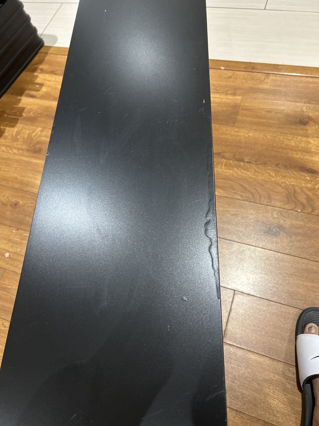 IKEA -Black TV Stand with Shelf - photo 3