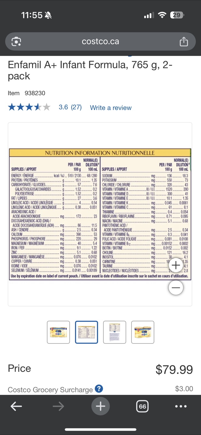 Enfamil A+ Infant Formula  (765g) - photo 3