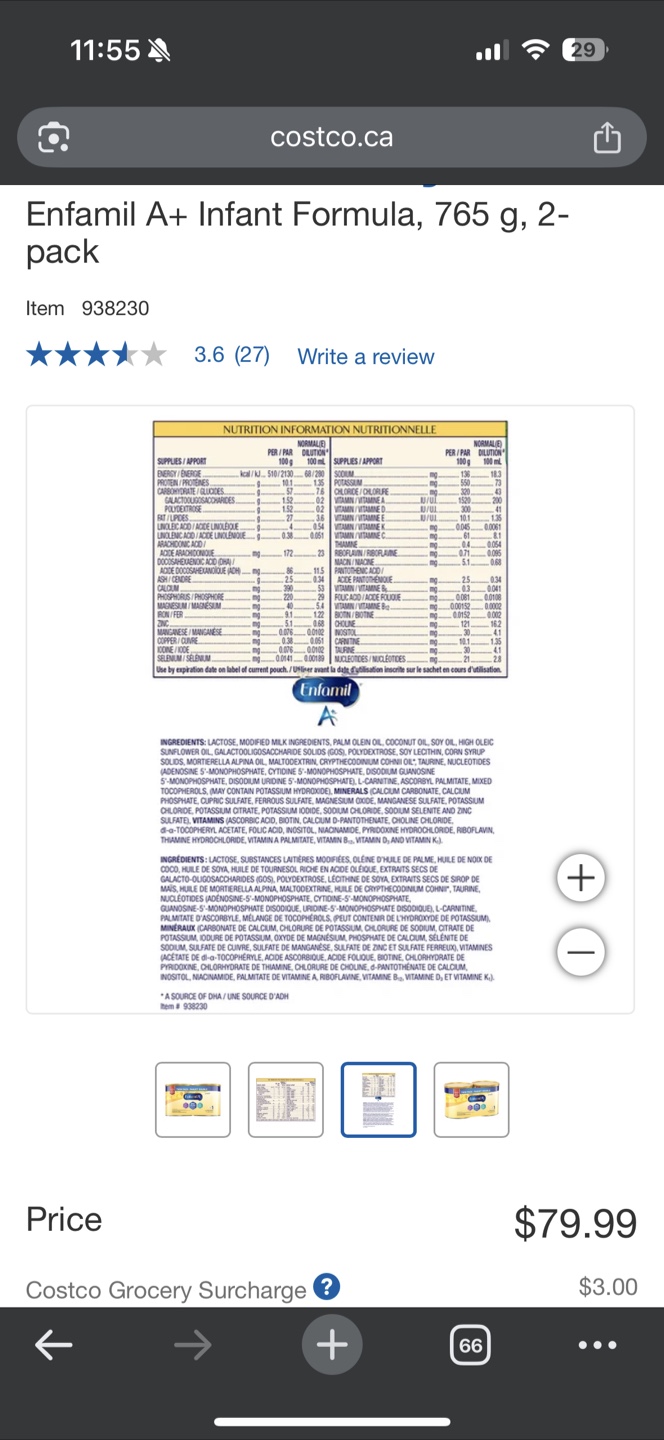 Enfamil A+ Infant Formula  (765g) - photo 4