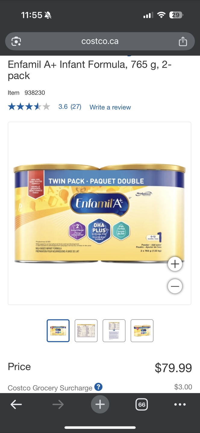 Enfamil A+ Infant Formula  (765g)