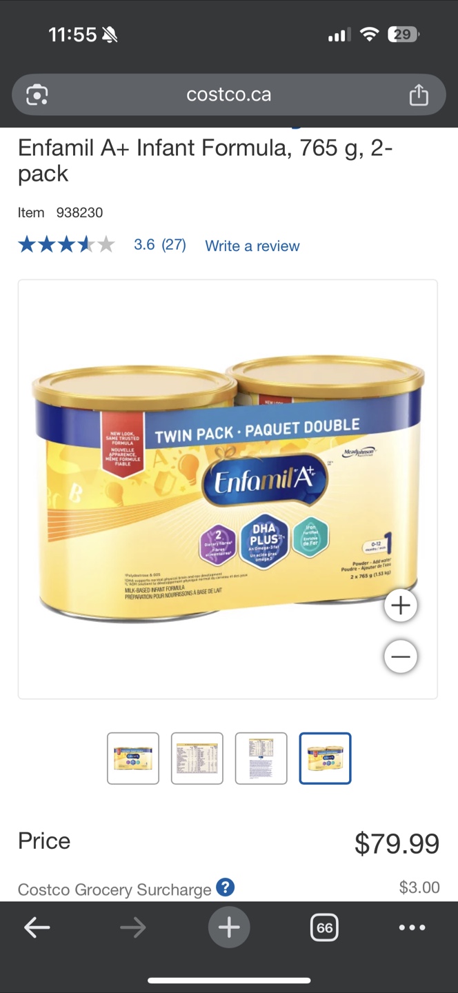 Enfamil A+ Infant Formula  (765g) - photo 2