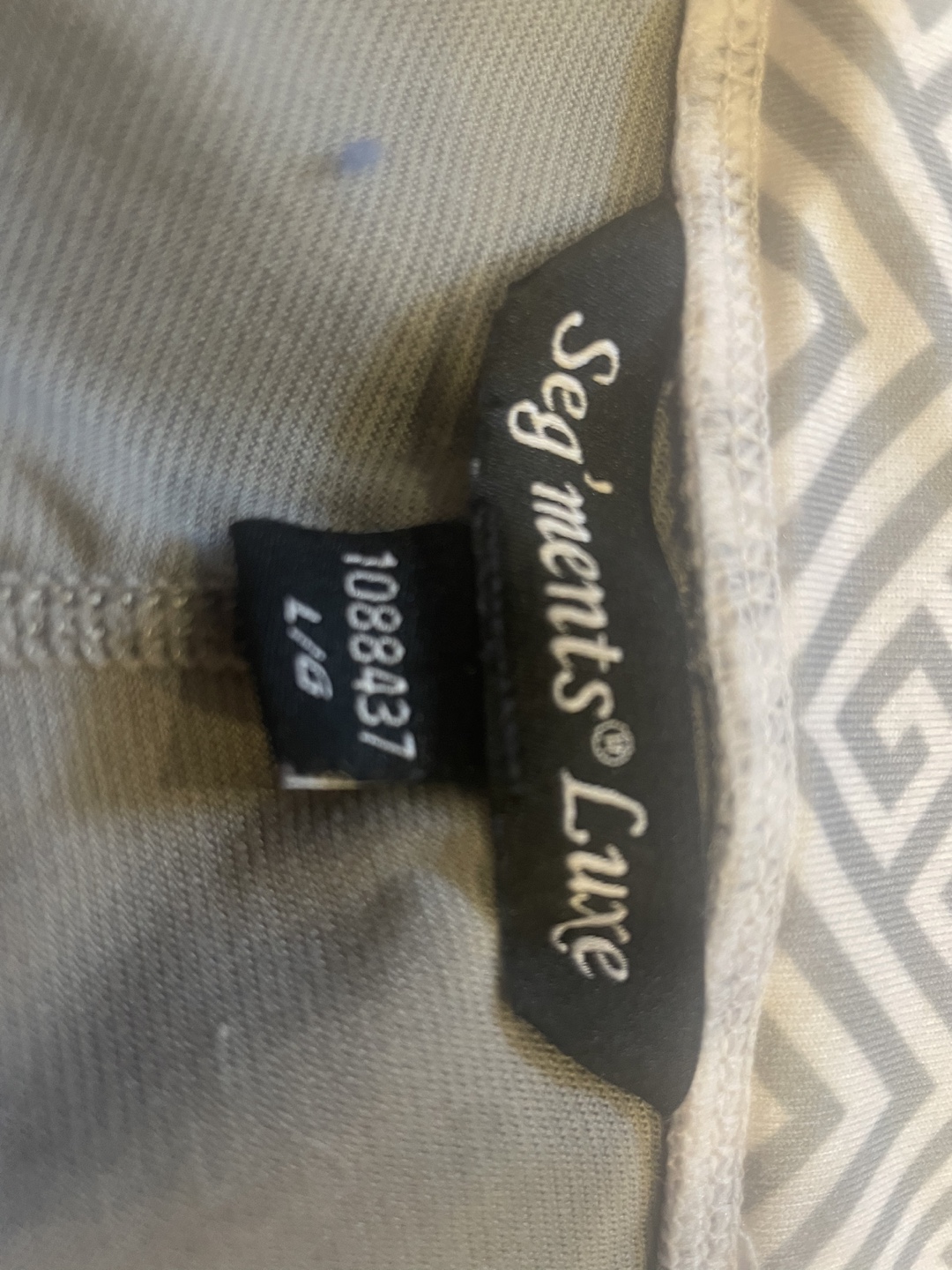 Grey and White Patterned Skort Size L - photo 3