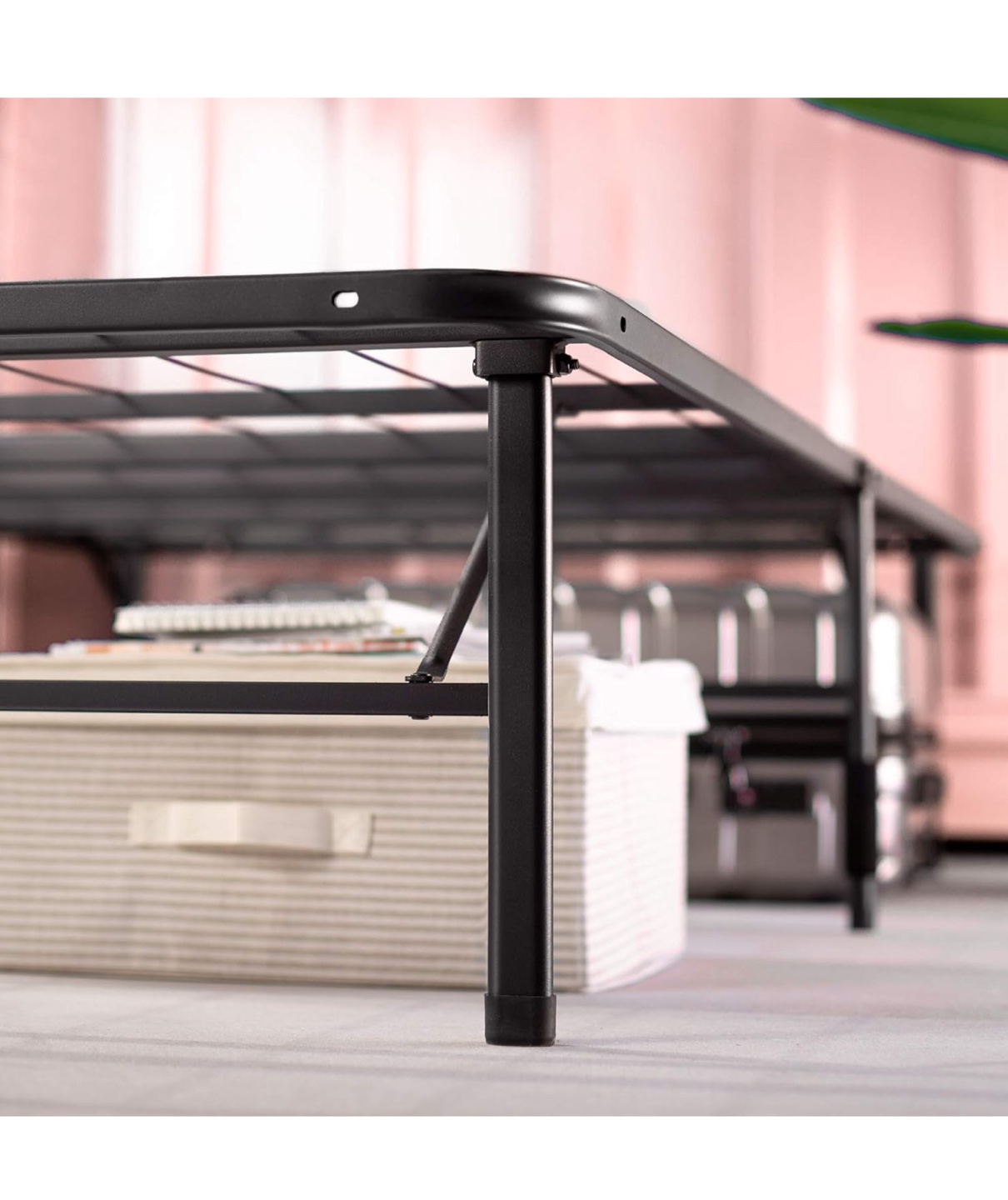 Full Size Metal Bed Frame with Underbed Storage - photo 4