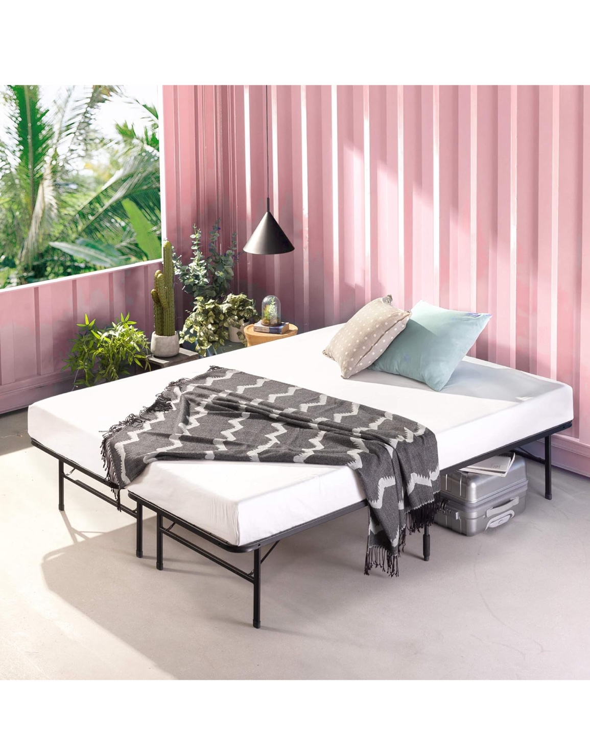 Full Size Metal Bed Frame with Underbed Storage - photo 2