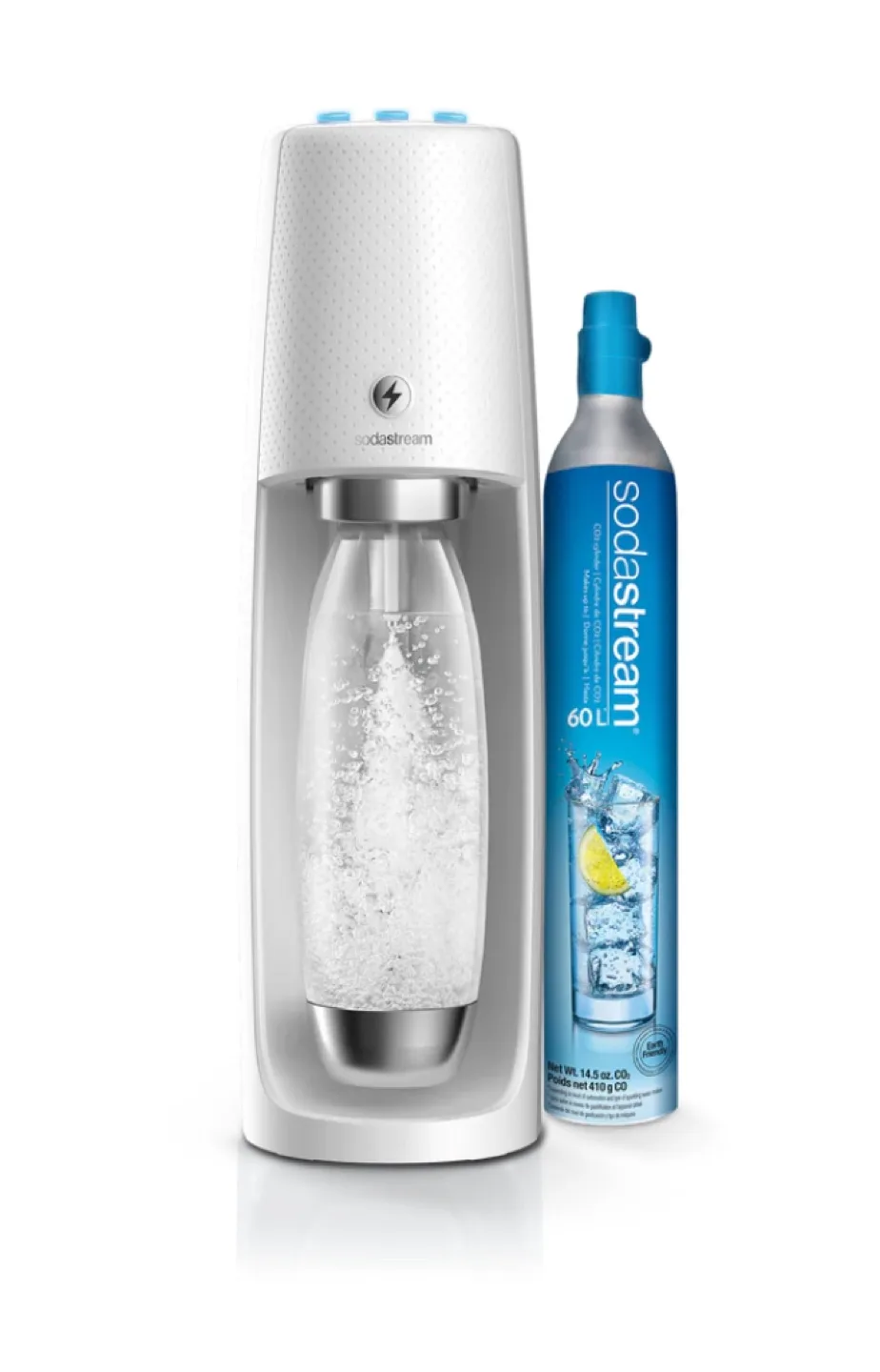 SodaStream One Touch Sparkling Water Maker - White thumbnail