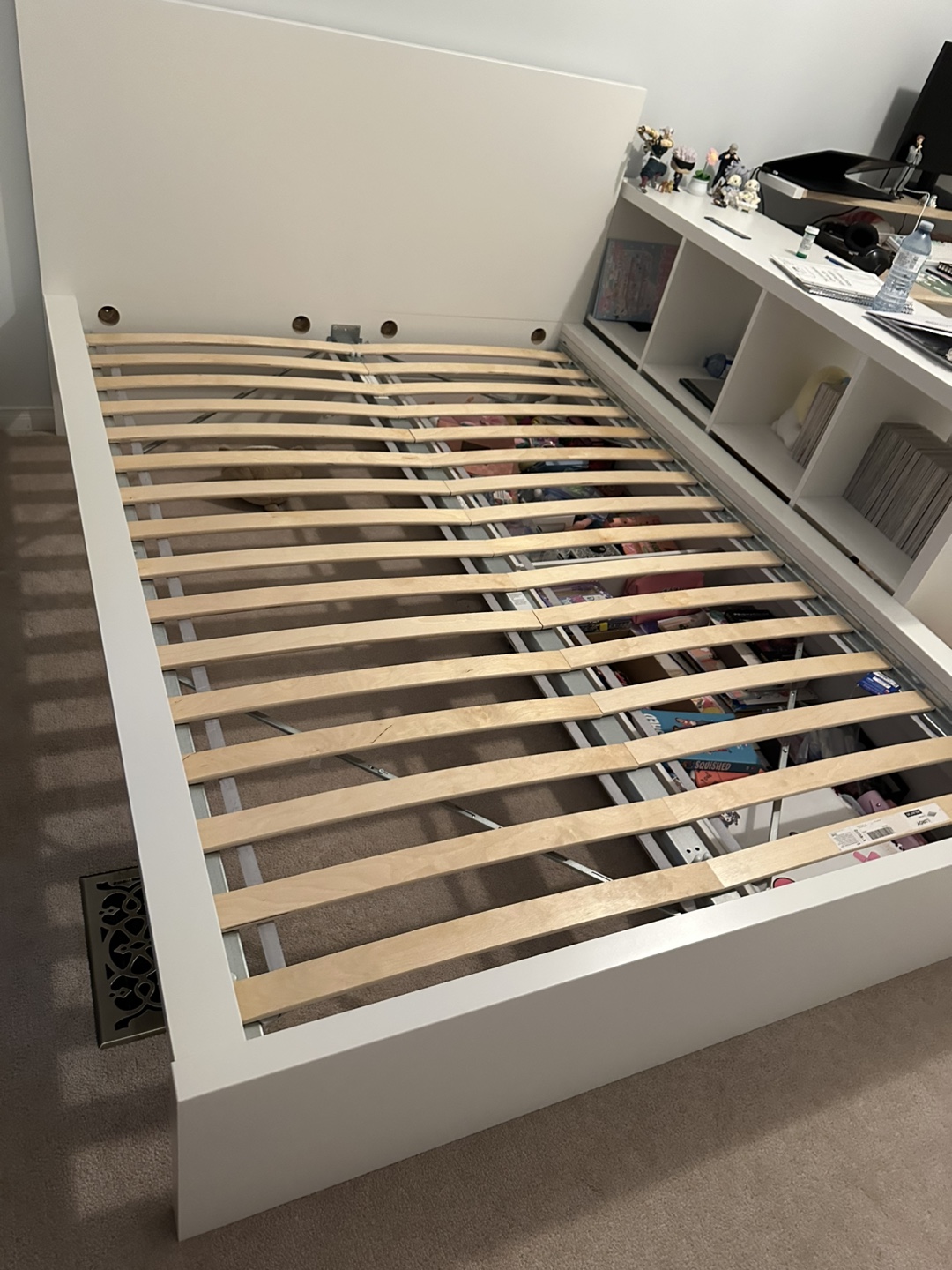 IKEA Malm White full bed and two drawers