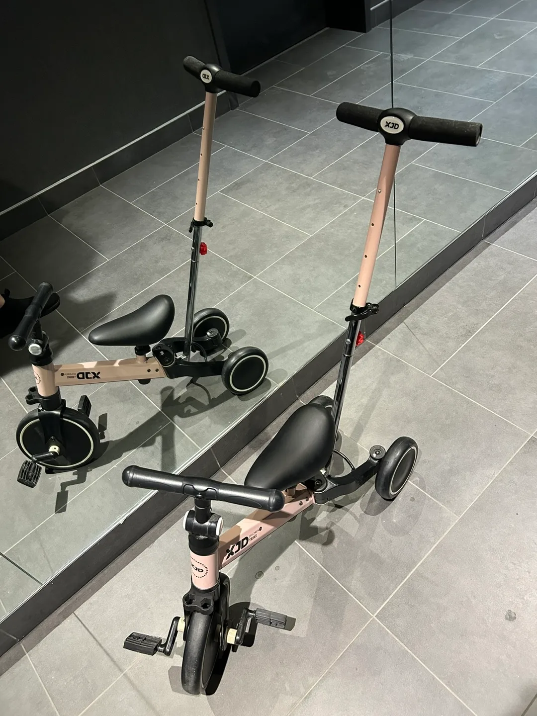 XJD 4-in-1 Tricycle Scooter for Toddlers PINK thumbnail