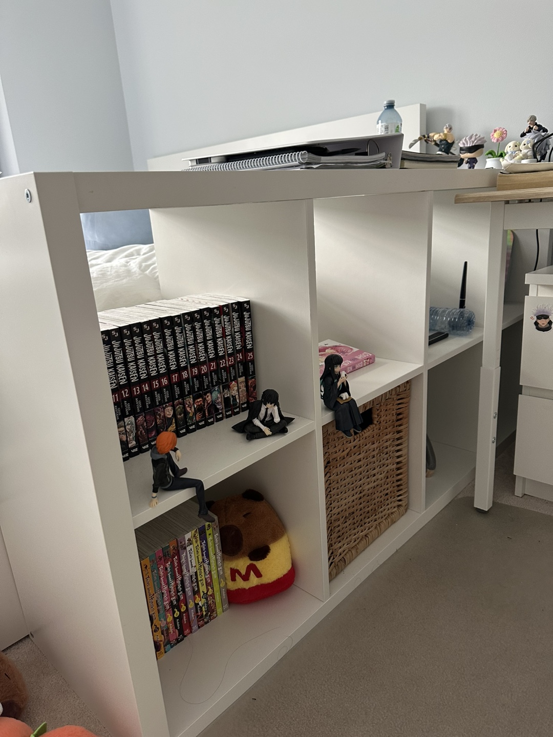 White Kallax Shelving Unit