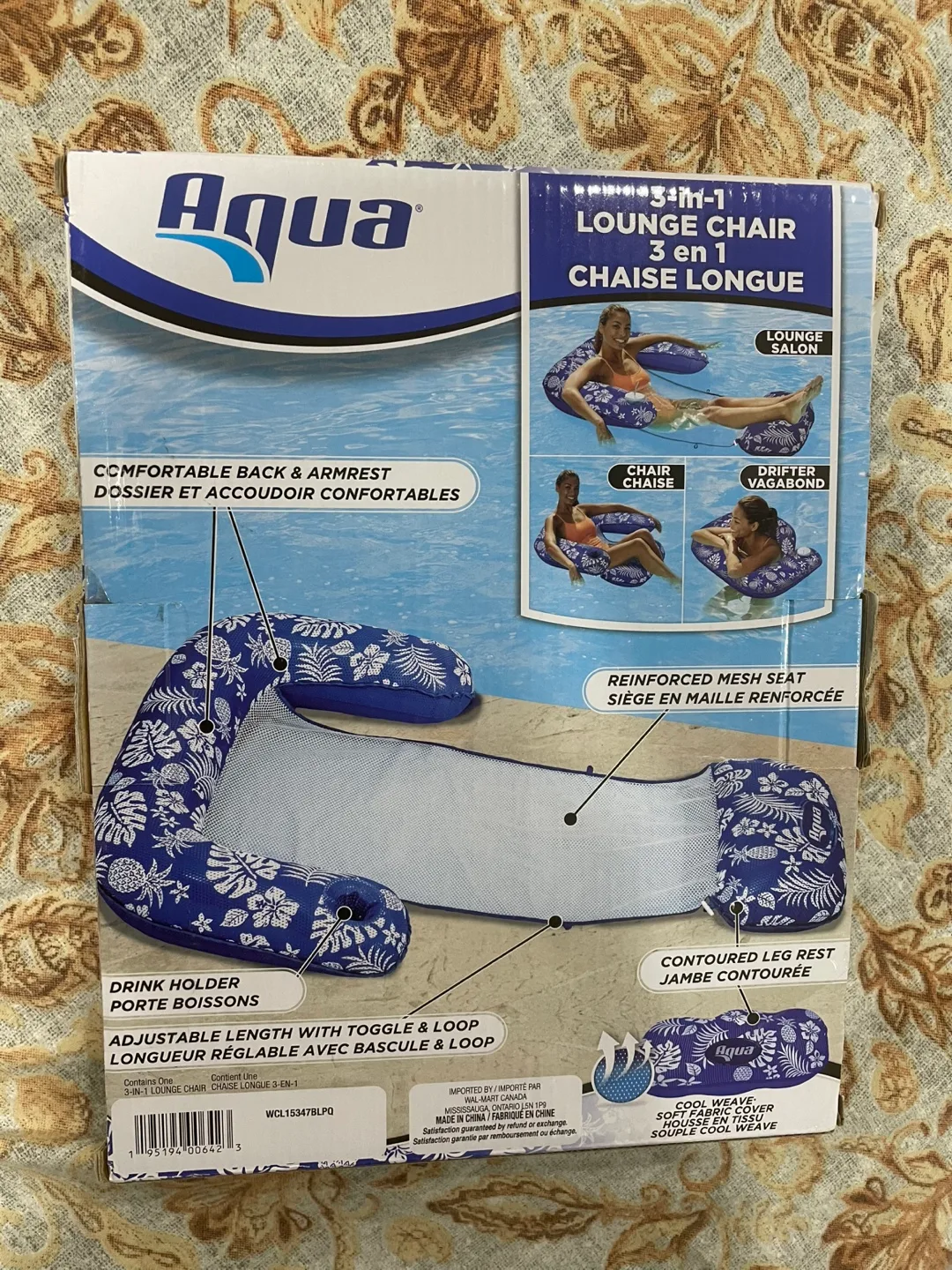 Aqua 3-in-1 Lounge Chair Inflatable Raft image indicator(2)