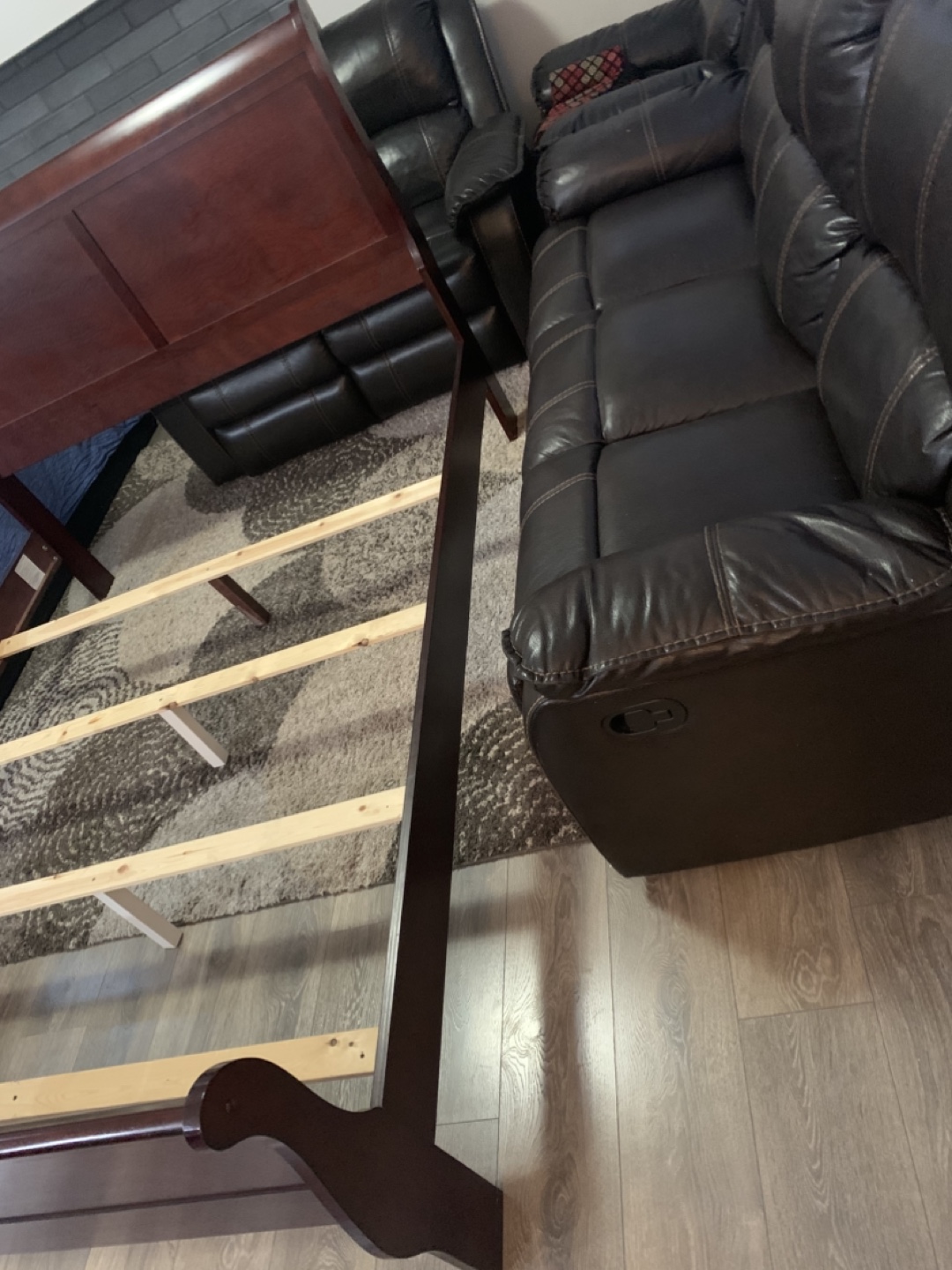 Queen Sleigh Bed Frame - photo 2