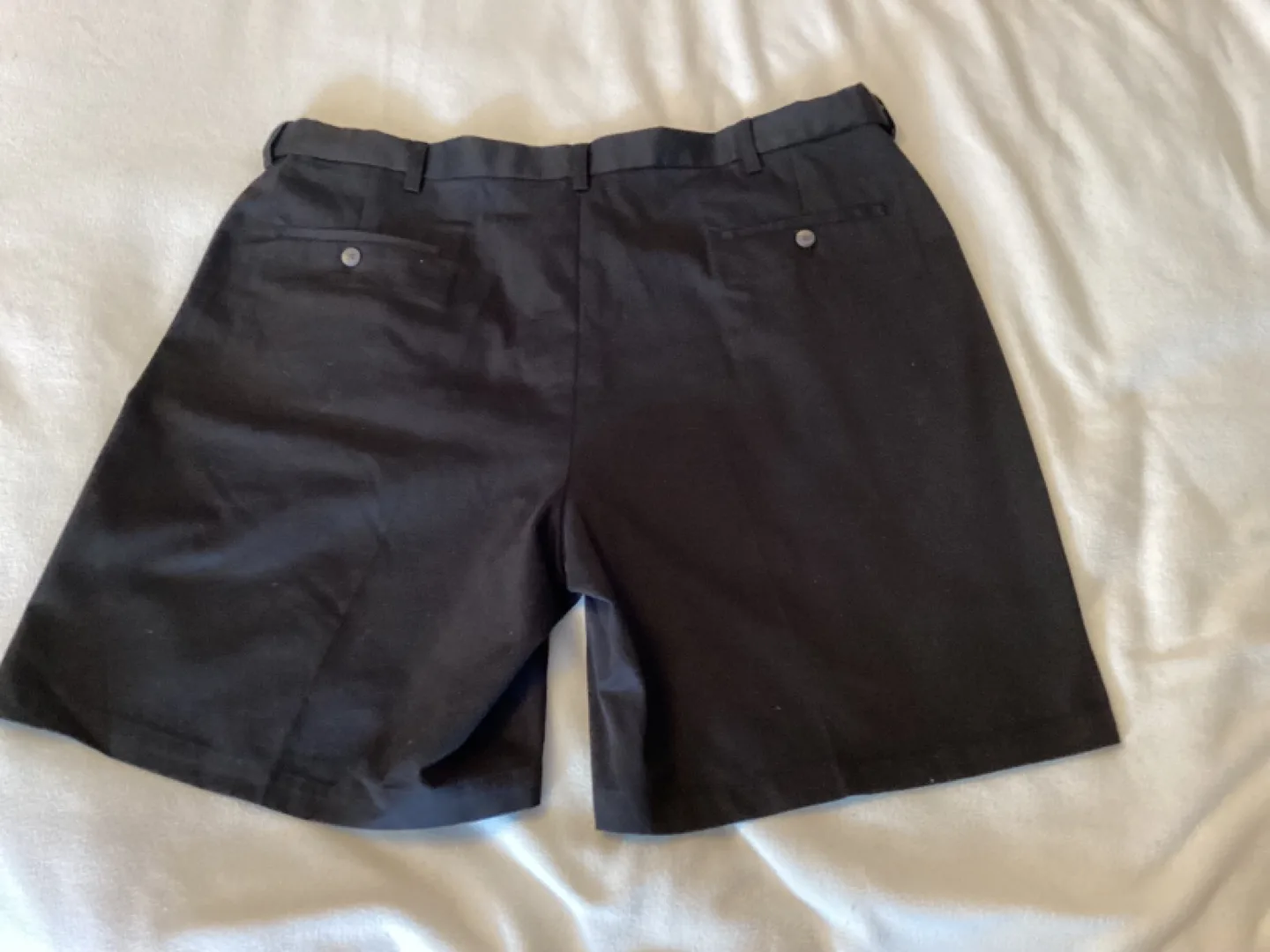 MENS HAGGAR BLACK SHORTS image indicator(2)