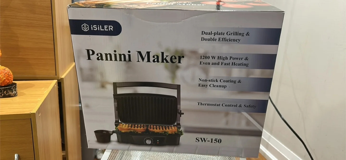 ISILER Panini Maker SW-150 - Brand New in Box thumbnail