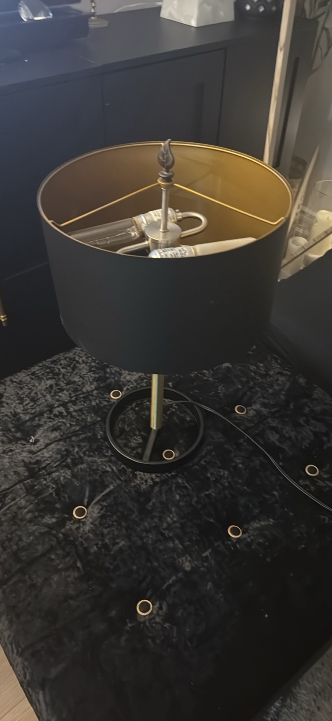 Modern Black and Gold Table Lamp
