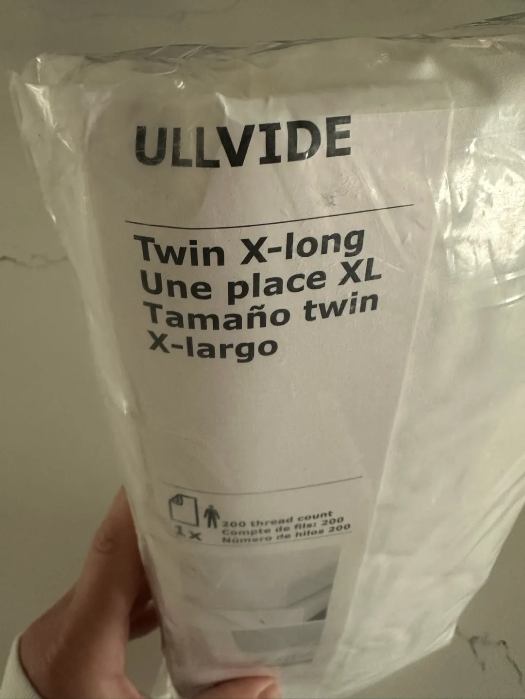 IKEA | ULLVIDE Twin XL Fitted Sheet | White image indicator(3)