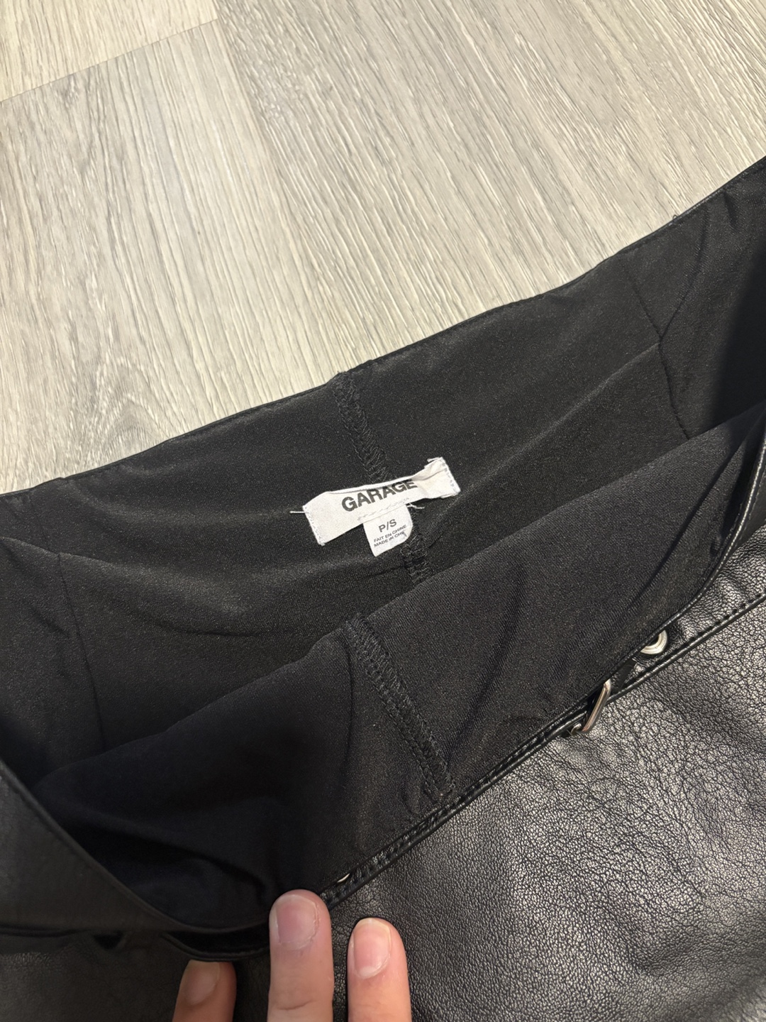 Garage Micro Mini Skirt with Belt - photo 4
