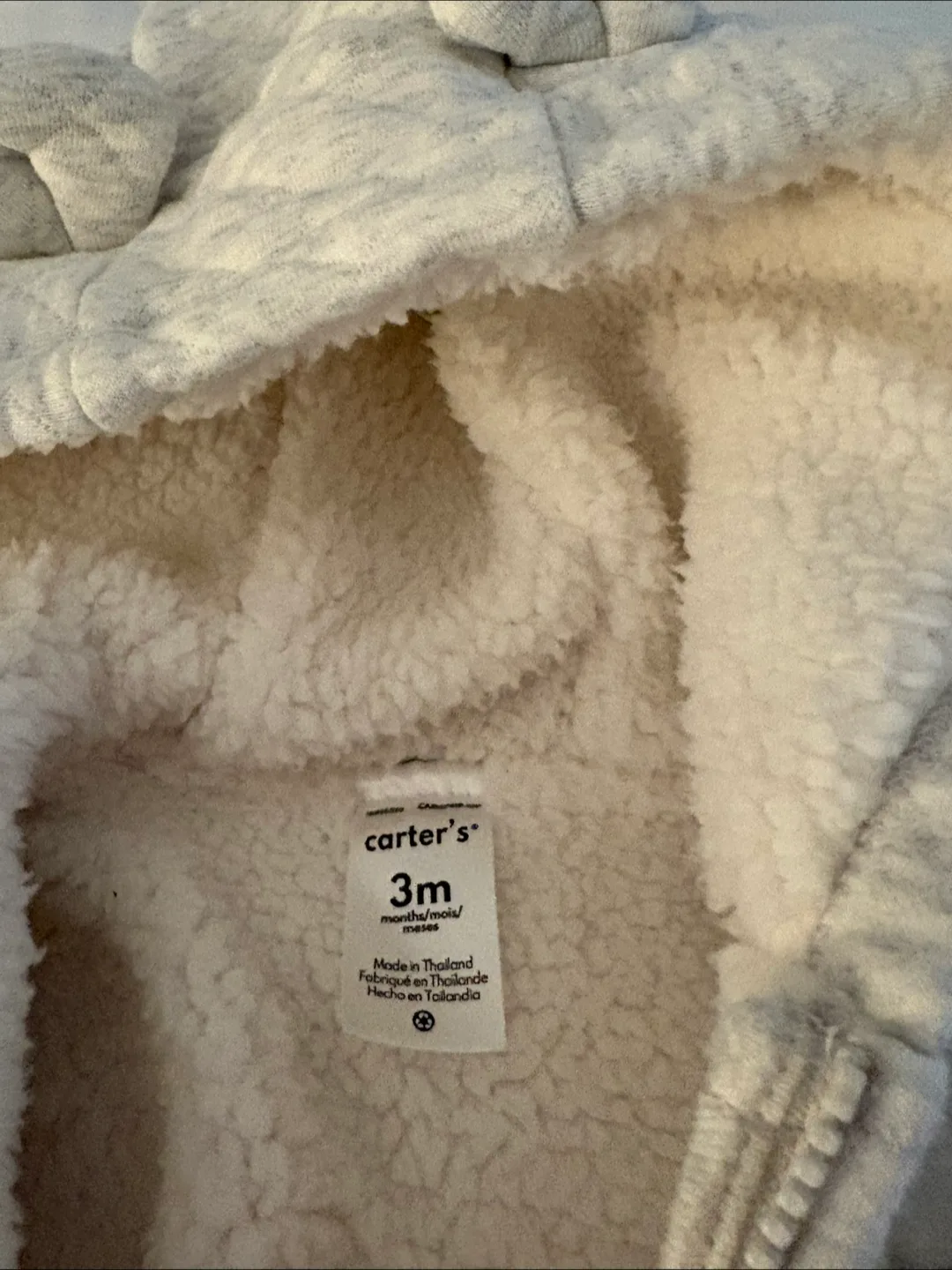 Carter's 3M Baby Boy's Sherpa-Lined Zip-Up Jacket & Bodysuit image indicator(2)