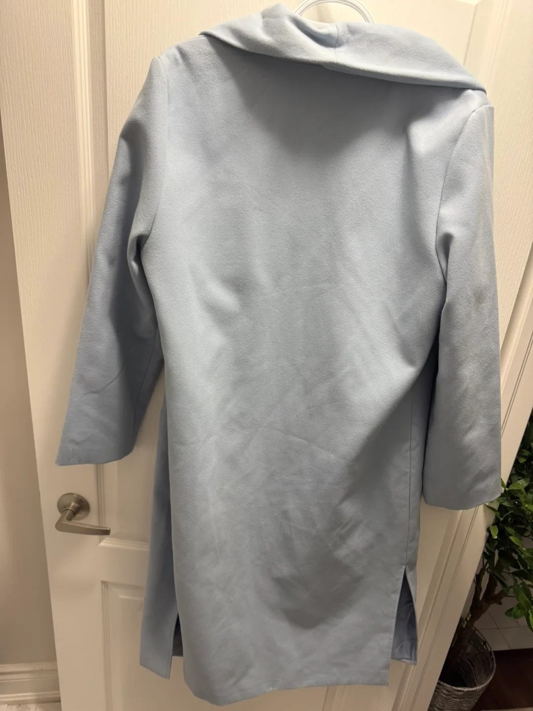 ReVamped Outerwear Light Blue Longline Coat - Size XL image indicator(5)