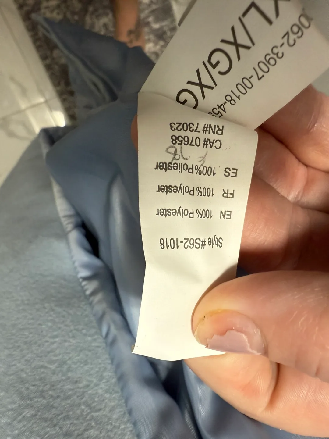 ReVamped Outerwear Light Blue Longline Coat - Size XL image indicator(4)