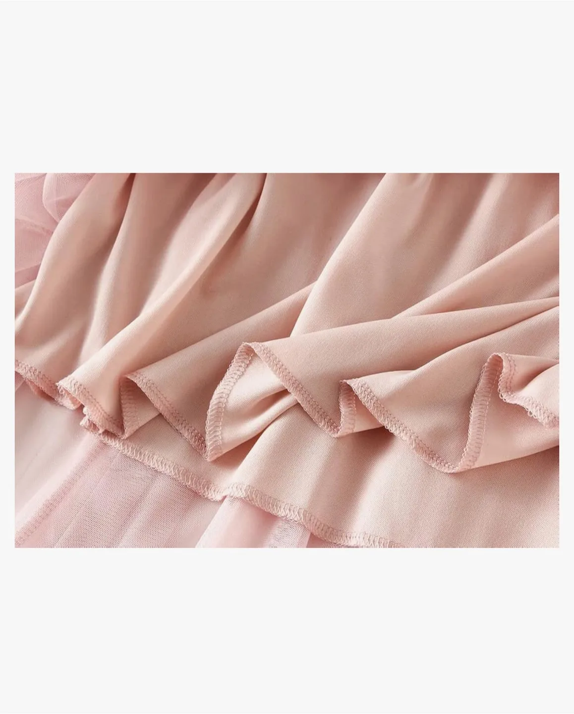 Dusty Rose Tulle Midi Skirt image indicator(5)