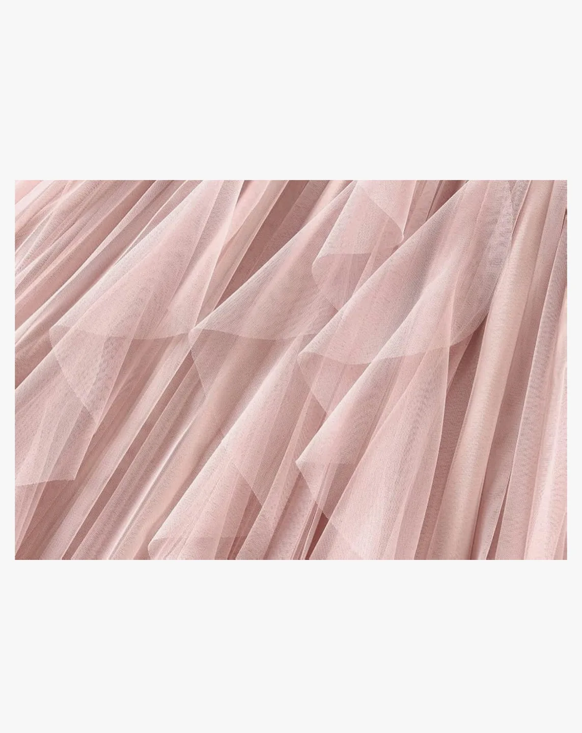 Dusty Rose Tulle Midi Skirt image indicator(3)