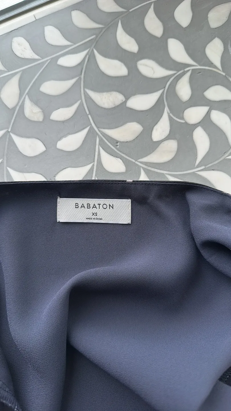 Babaton XS Floral Wrap Dress in Charcoal/Pink/Blue/Green image indicator(6)