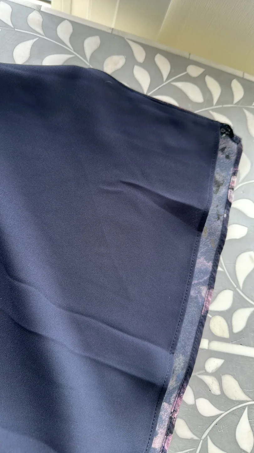 Babaton XS Floral Wrap Dress in Charcoal/Pink/Blue/Green image indicator(8)