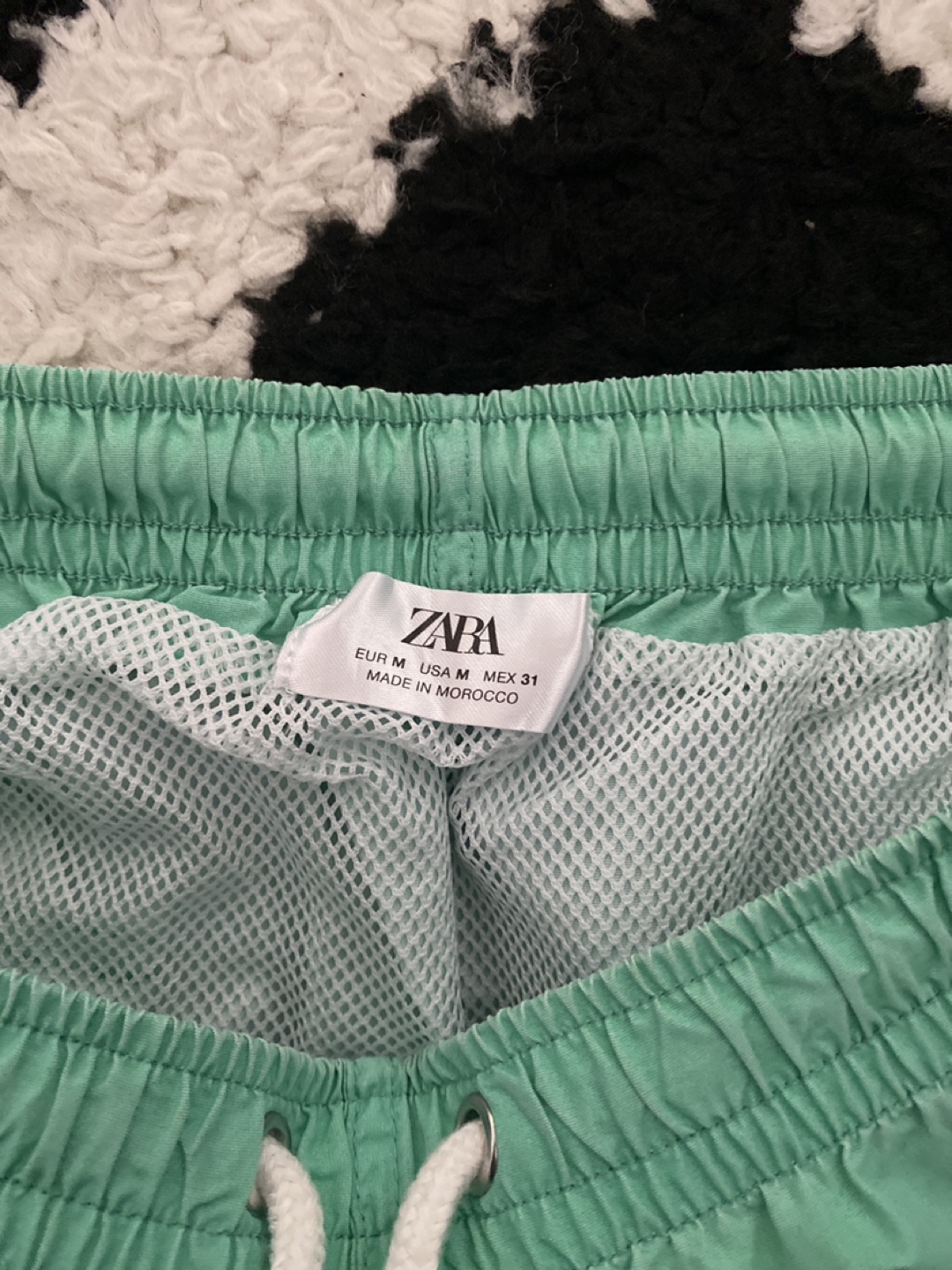 Men's Zara Mint Green Swim Trunks - photo 3