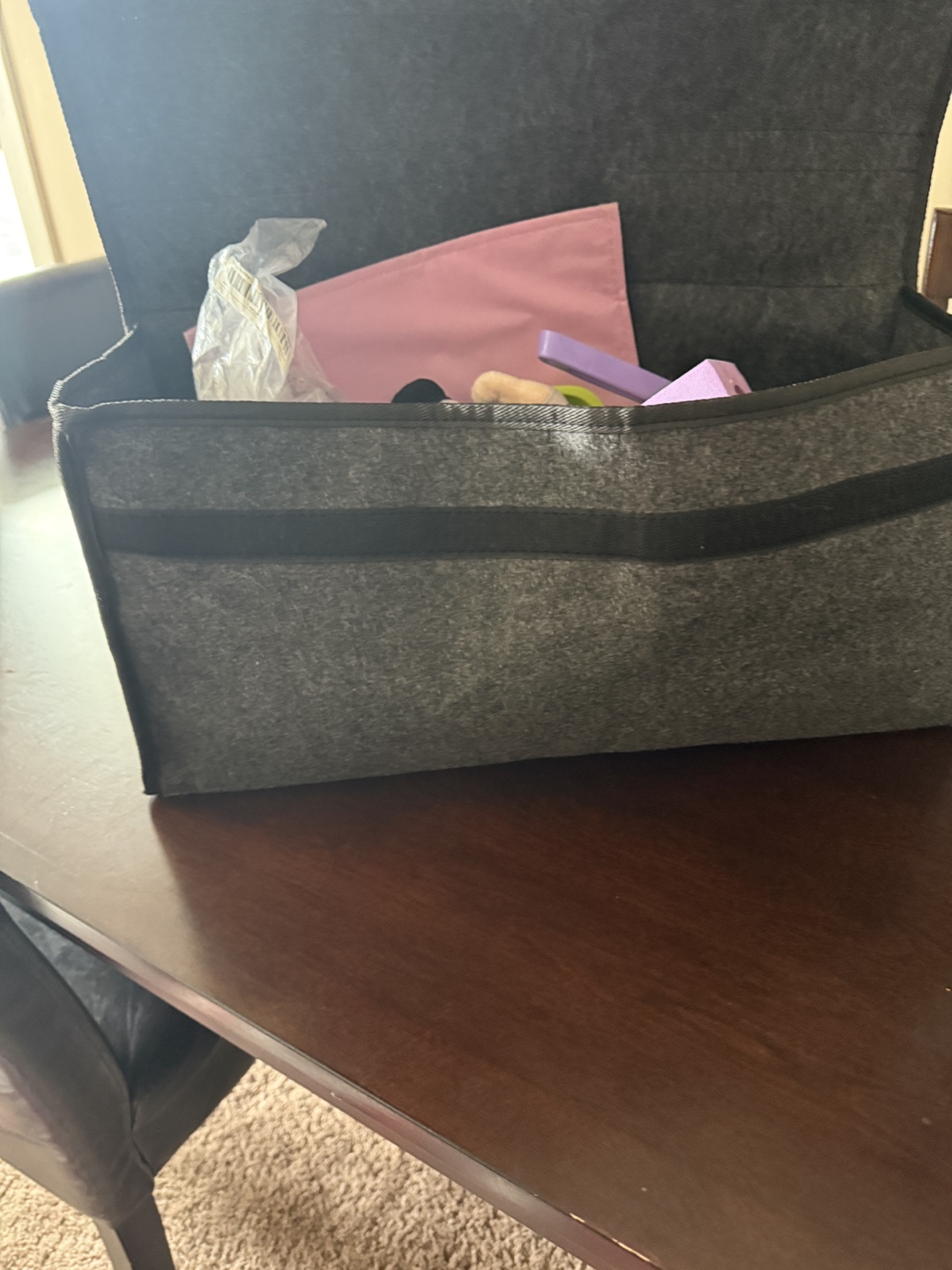 # freecycle Grey Felt Car Trunk Organizer - photo 2