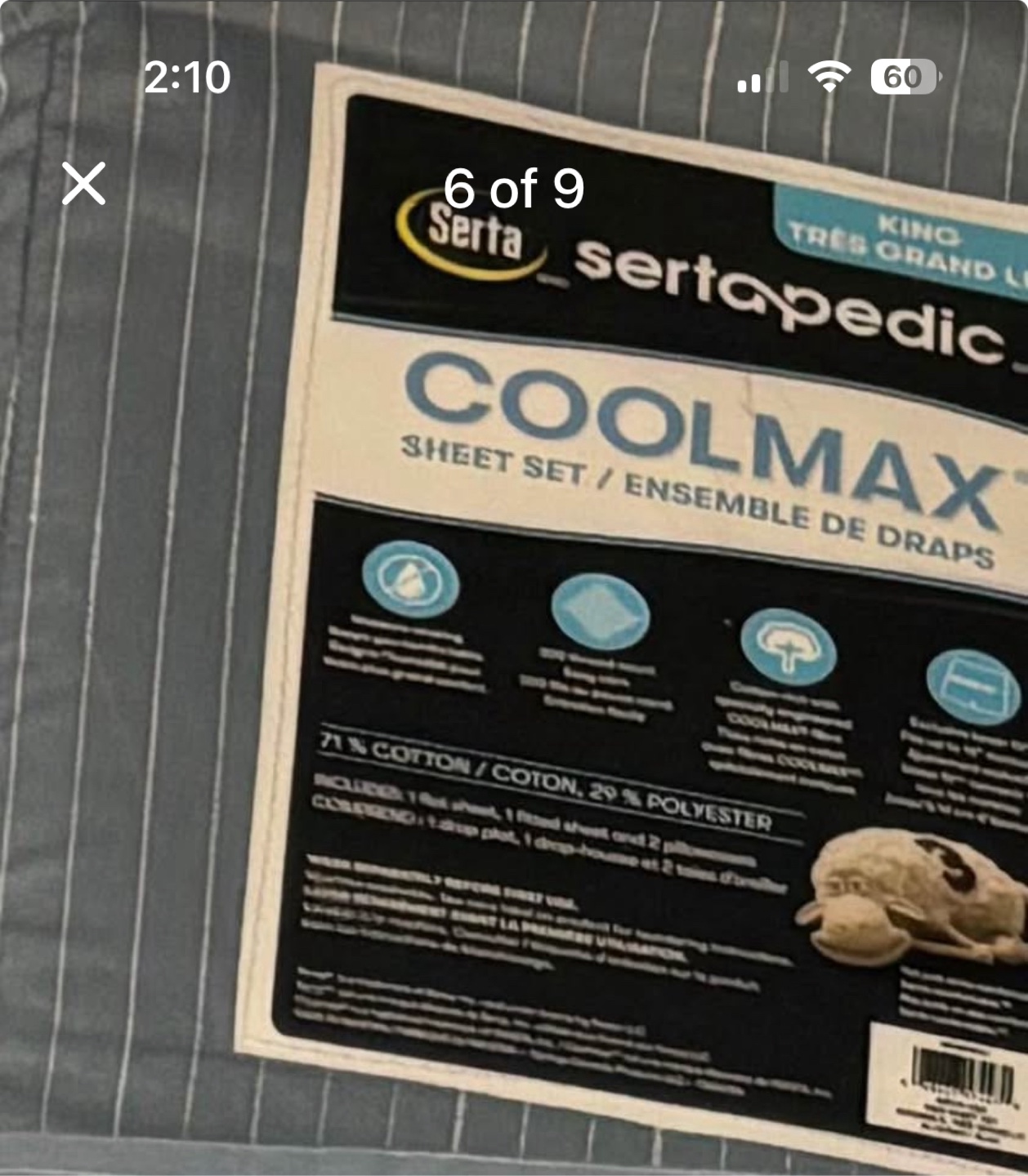 Serta Sertapedic Coolmax Queen Sheet Set - photo 3