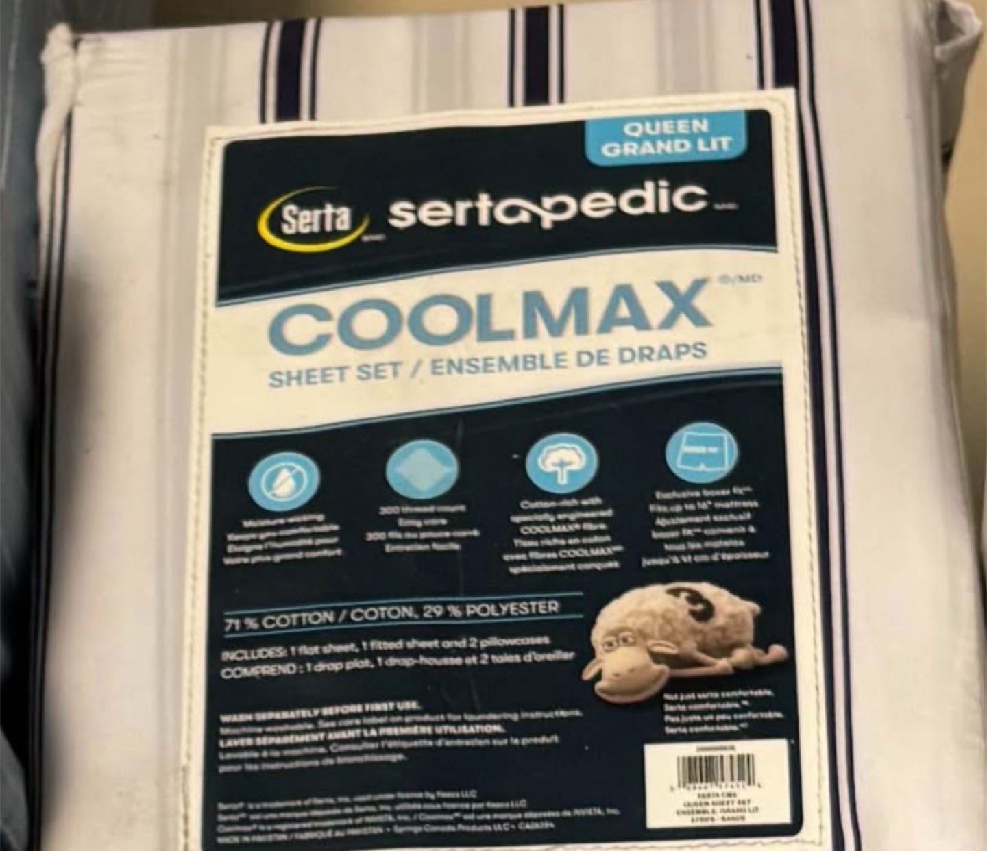 Serta Sertapedic Coolmax Queen Sheet Set - photo 2