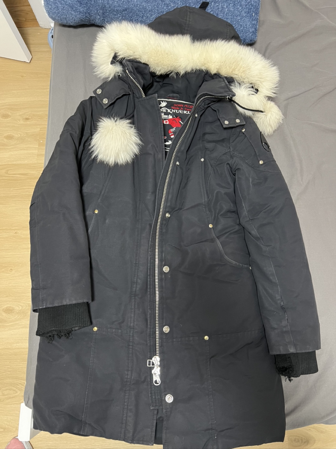 Women's Moose black parka