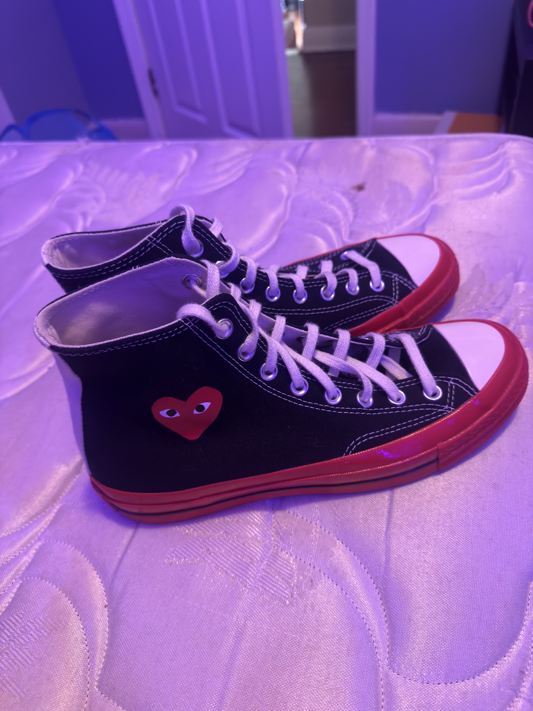 Converse x Comme des Garçons PLAY Chuck Taylor High Tops - photo 2