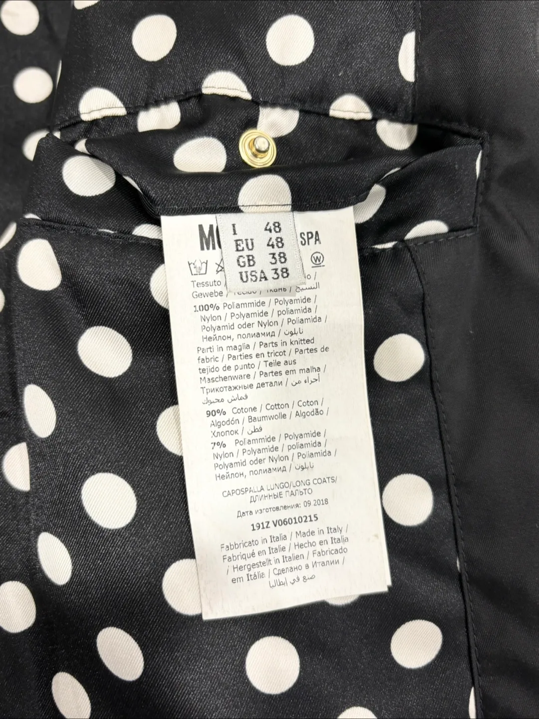 Moschino Black Bomber Jacket with Teddy Bear image indicator(5)