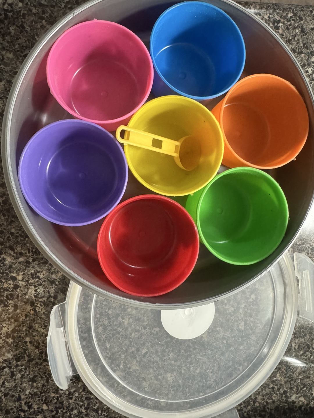 Multicoloured Condiment/Spice Container Set