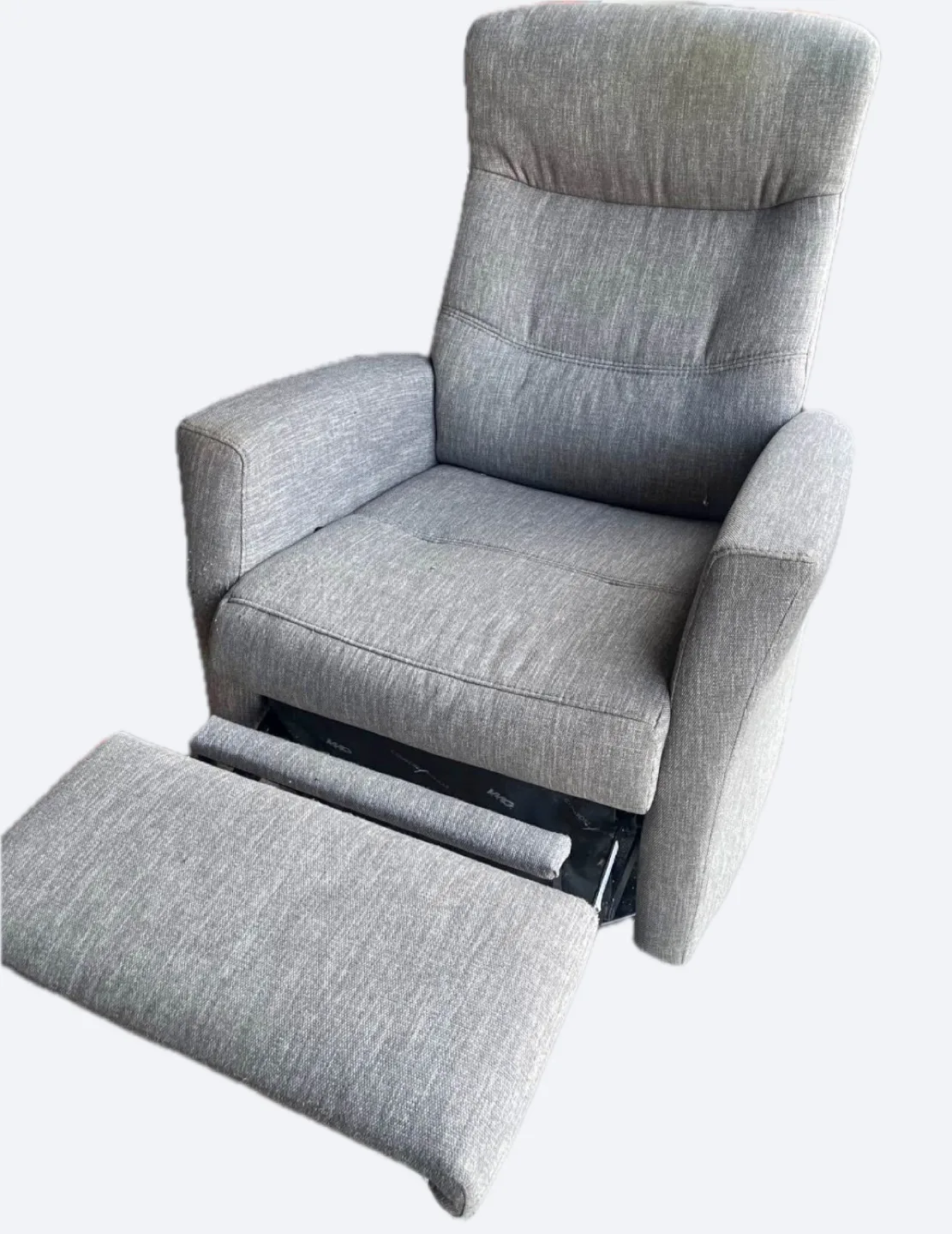 Grey Recliner Chair with Footrest thumbnail