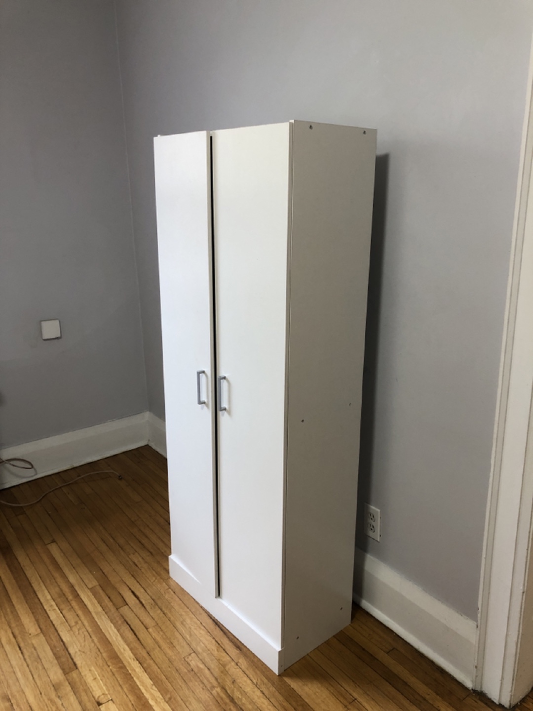 White Storage Cabinet with Shelves - photo 2