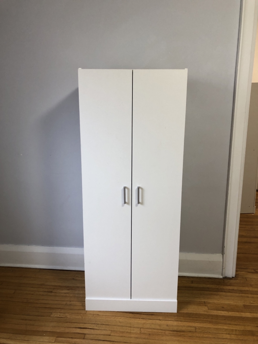 White Storage Cabinet with Shelves