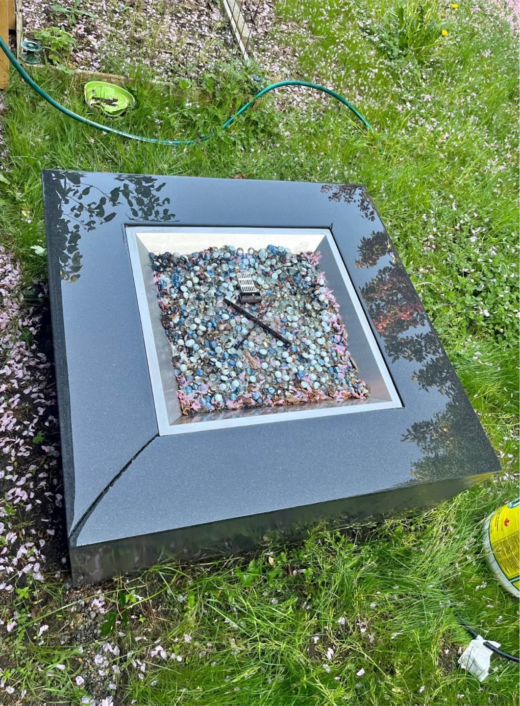 Black Marble Fire Table – Propane Included - Perfect for Summer image indicator(3)