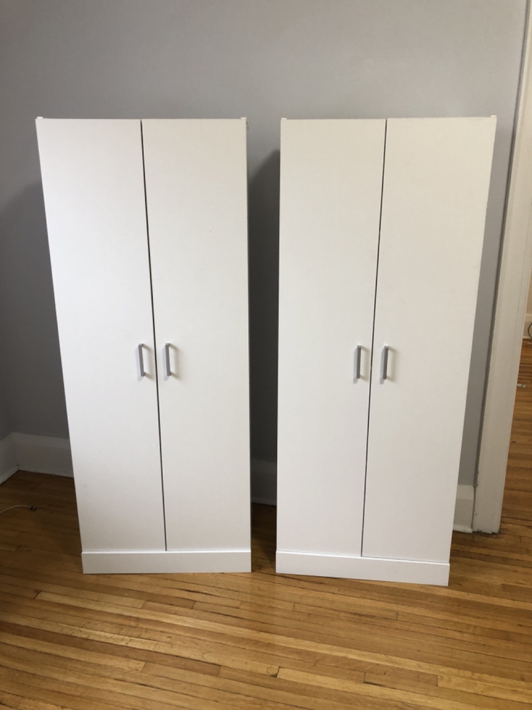 White Storage Cabinet with Shelves - photo 4