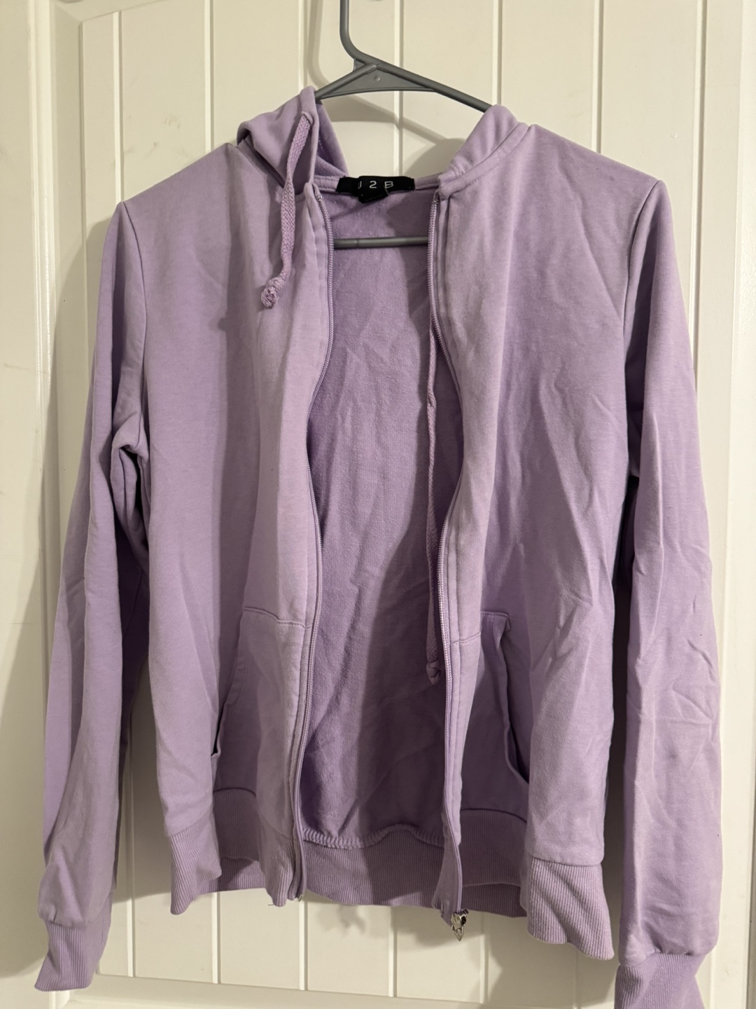 Lavender Zip-Up Hoodie