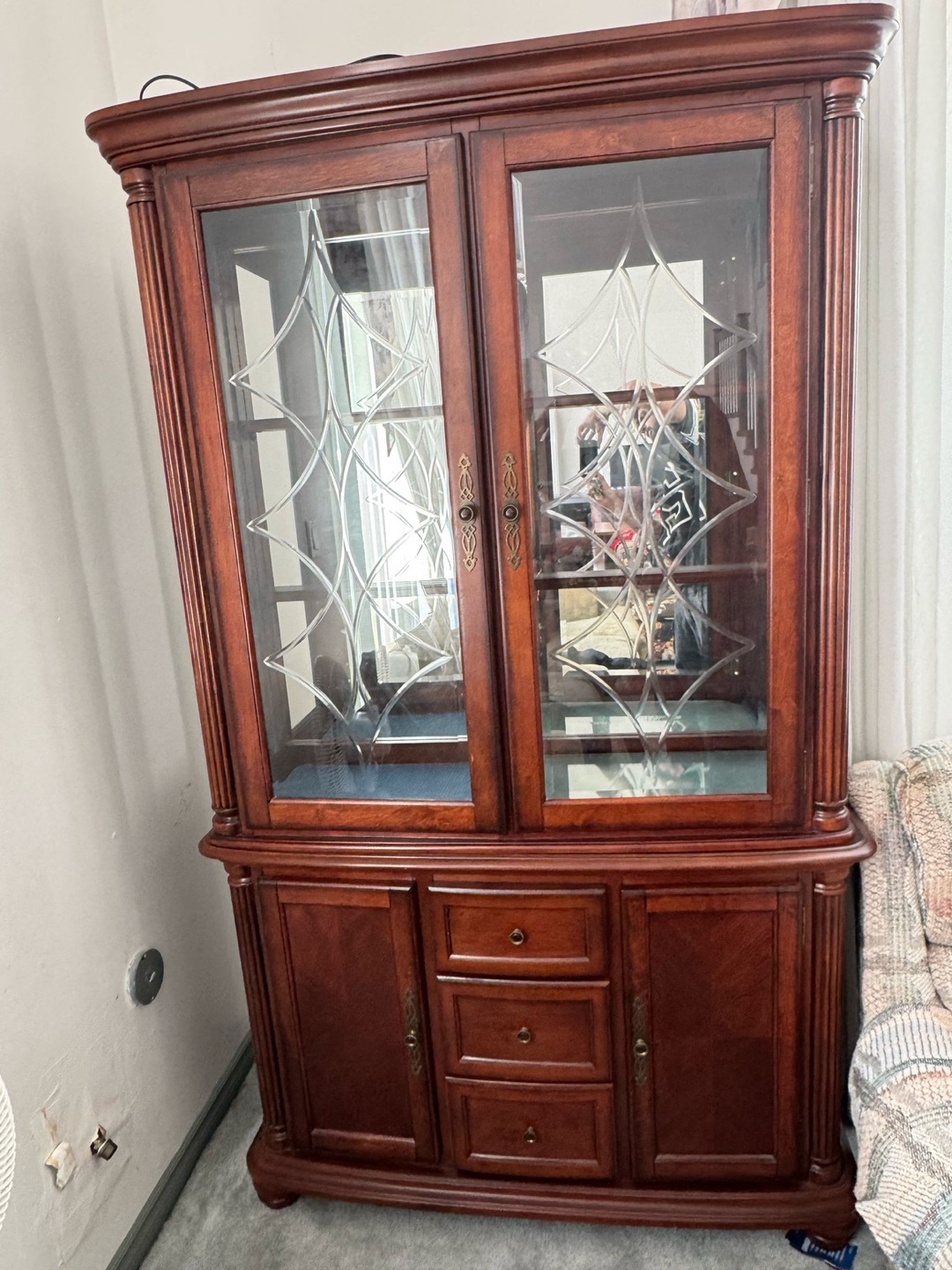Beautiful Wooden China Cabinet