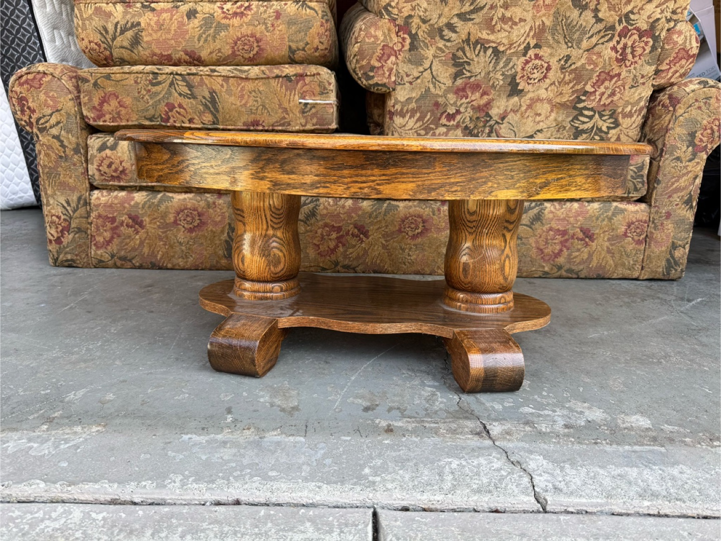 Oval Wood Coffee Table